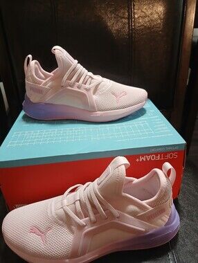 Puma Kids Pink and Lavender Athletic Sneakers